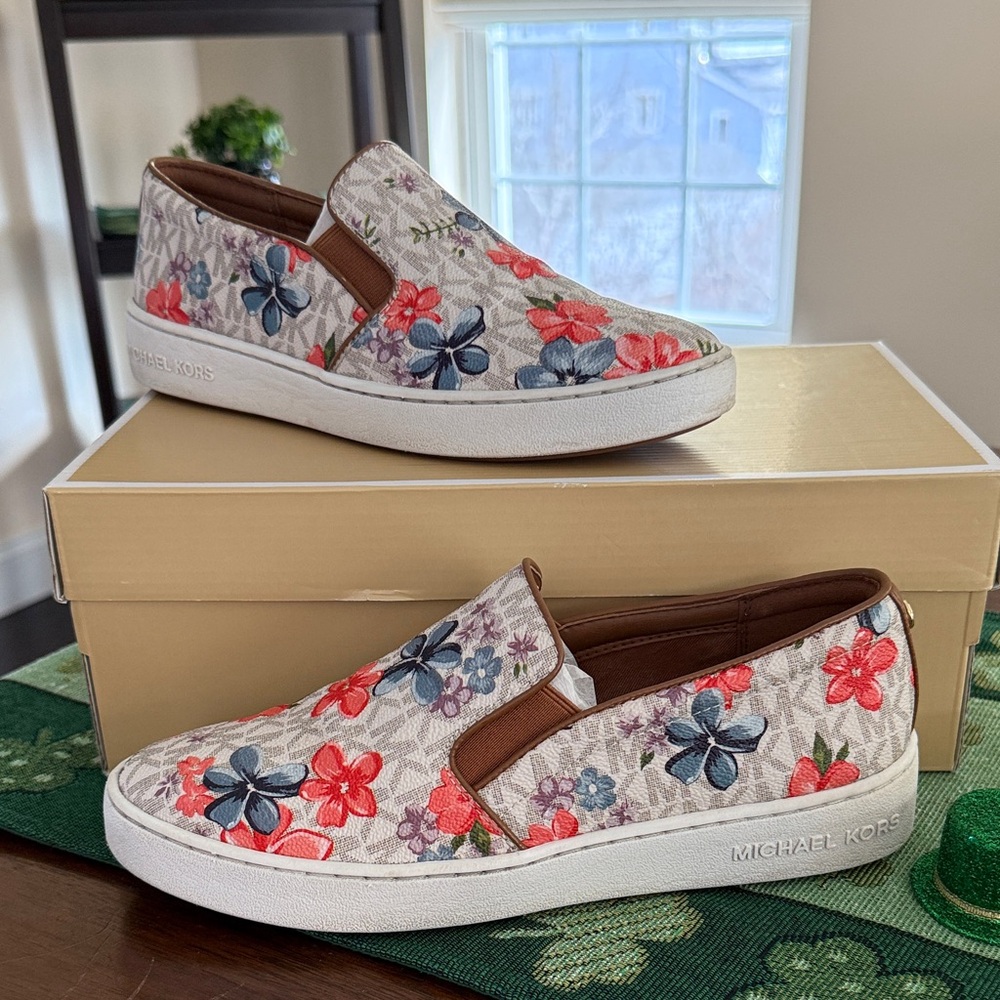Michael Kors Keaton Women's Floral Slip-On Sneakers